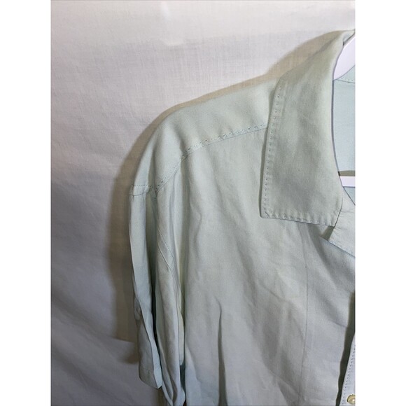 Tommy Bahama Casual Shirt Men’s Size Large Mint Green Short Sleeve Button Up - Picture 6 of 12